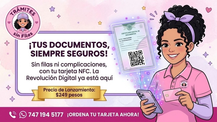 Tarjeta Inteligente NFC Documentos a la Mano