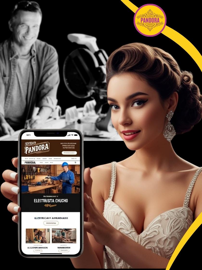 Landing page para salones de belleza y estética creada por Estudio Pandora.