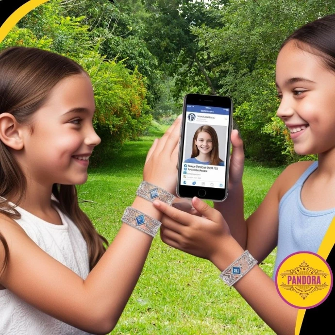 Imagen que presenta a dos niñas jugando con su NFC