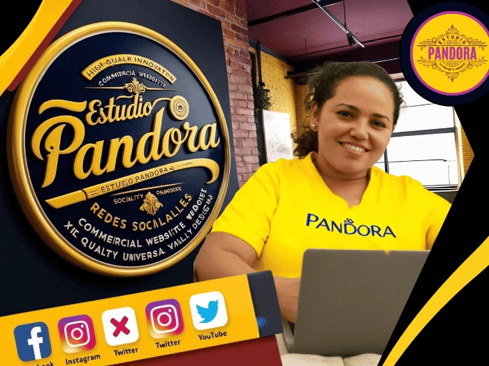 Angie sentada en su silla trabajando con su computadora