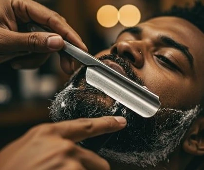 Afeitado tradicional con navaja en Keni Beauty Salon